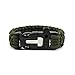 Produktbild MMRM Multi-bebutzen Survival Bracelet Flint Schaber Feuer-Starter-Singal Whistle Wrist Band Rope - Amy Grün