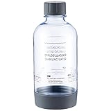 Levivo 331400000361 bouteille en PET avec goulot à vis, adaptée à de nombreuses machines à eau gazeuse SodaStream, 0,7 l, gris