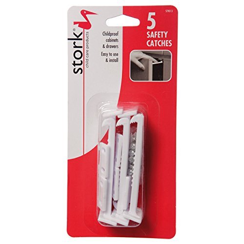 Stork Child Care Drawer & Cupboard Safety Catches (5 Pack)