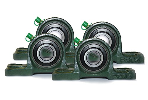 UCP204 Lagerbock - 4 Stück – UCP 204 Stehlager 20 mm Welle Gehäuselager 2 Loch Stehlager Wellendurchmesser 2 cm