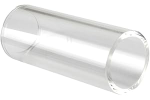 SUPVOX 60mm Guitar Slide Glass Finger Slide Bottleneck Glass Guitar Slide Offer Super Sustain Intonation and Sound Instrument Accessories (White)