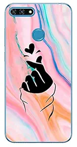 Zapcase Silicone, Thermoplastic Polyurethane Designer Printed Soft Mobile Back Cover for Huawei Honor 7A (Multicolor)