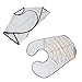 Kingko® Professional Hairdressers Barber Cape Magnetic Collar Waterproof Haircut Dye Washing Shawl Cape Hairdresser Hair Cutting Tool (Black)