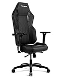 Quersus Vaos 502 Siège Gamer, Simili Cuir, Noir, M-XL