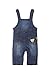 Steiff Baby Girls Latzhose Jeans Skort Sleeveless Dungarees, Blue (dark Blue Denim Blue 0012), 86