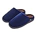 Warm & Cozy Indoor Plush House Slipper For Men, Navy