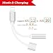 Produktbild Lightning auf 3,5 mm Klinkenstecker Kopfhörer Adapter für iPhone X 10/iPhone 8/8 Plus iphone7/7 Plus/6S/6 iPod/iPad. Lightning Connector auf 3,5 mm AUX Konverter Kopfhörer Klinke Adapter Zubehör. Kopfhörer Adapter Kopfhörer Aux Audio & Charge Adapter, Anschluss Lightning-Kabel [Audio + Laden + Musik]. Unterstützung iOS 11 und später.