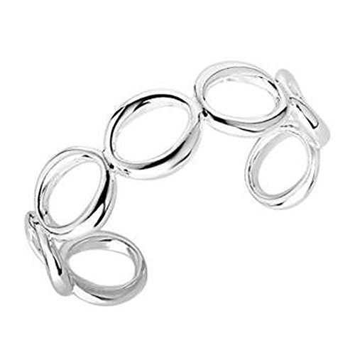 Preisvergleich Produktbild Enez Armband Armreifen 925 Sterling Silber plattiert Schmuck Ø 6 cm D013a