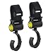 ASIV Baby Stroller Hook and Hanger, Buggy Clips for Pram Pushchair, 2 Pack, Black