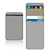 Produktbild Push Pull karte FallJamicy Zenlet Kreditkarten Ultraleicht tragbar Paket, Flexible RFID Blockier Design Anti-Side Wallet Aktion Wallet Push Pull Fall (Grau)