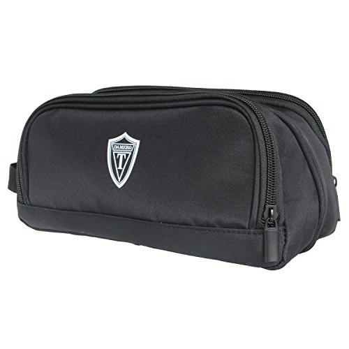 Damero Schwarz Universal Organiser Tasche mit Doppelschicht Sporttasche Tragtasche für Reise zum Ladegrät/Eletronisches Zubehör für Reiseorganisator (Groß) - 3