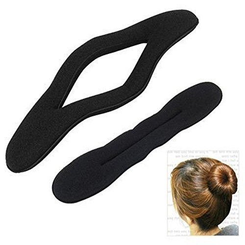 Beautiful Bead?Magie Foam Sponge Clip Hair Styling Donut Bun Ehemalige Maker (1 gro?es + 1 Small) - 2