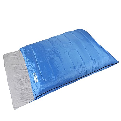 SOONGO Sac de Couchage Adulte Double pour Randonnée et Camping de Bleu