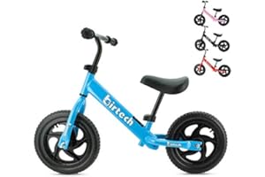 ALBION HOME Balance Bike for 2,3,4,5,6 Year Old Boys and Girls No Pedal Toddler Bike Training Bicycle for Kids with 12’’ Wheels, Adjustable Handlebar and Seat, EVA tires, lightweight carbon steel
