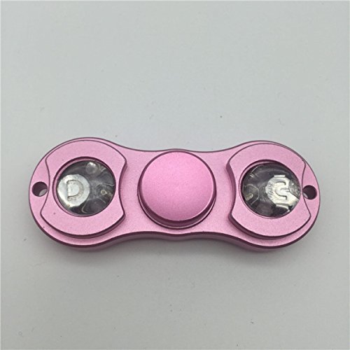 YIHANG @ Fidget Spinner Aluminum Alloy Flash Fingertip Gyro Finger Spiral Creative Decompression Toys,Pink