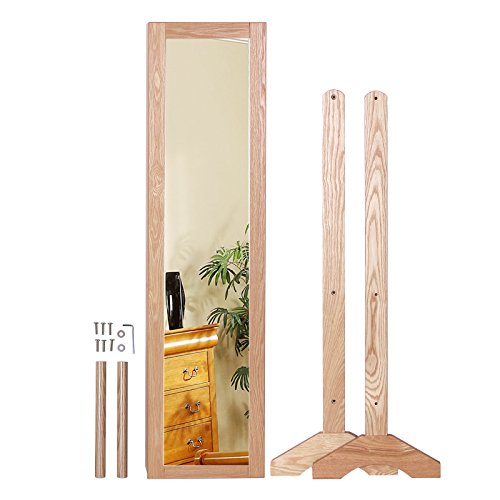 Songmics 153 x 35,5 x 35 cm Schmuckschrank Spiegelschrank Holzfarbe JBC77M - 6