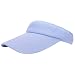 Produktbild Unisex Sport Tennis Beach Plain Sun Visor Cap Einstellbare Hat Himmel Blue