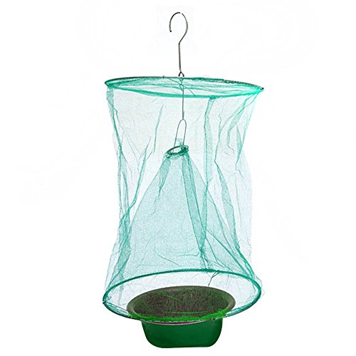 Preisvergleich Produktbild Outdoor Garten Hängenden Faltung Wiederverwendbare Drosophila Fliegen Insektenfalle Net Catcher Killer Käfig mit Köder Lagerung Topf