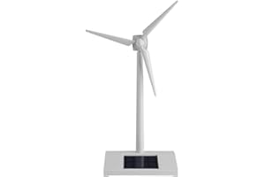 VIFERR Wind Turbine Toy - Wind Mill Model Mini Solar Powered Windmill Desk Toy Science Teaching Tool Home Decoration Kids Children Gift