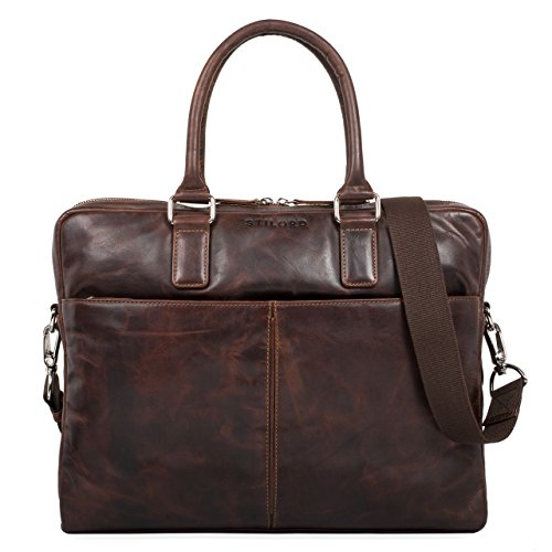 STILORD 'Emilio' Sac à bandoulière pour Homme Femme Cuir Vintage Grand Sac à l'épaule élégant STILORD 'Emilio' Sac à bandoulière pour Homme Femme Cuir Vintage Grand Sac à l'épaule élégant