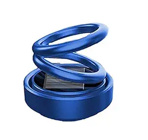 Zimba Car Solar Ring Air Freshener Double Loop Rotary Air Conditioner Dashboard Air Freshener Perfume