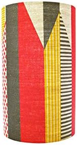 Tamasyn Gambell Pink, Grey And Yellow Textured Stripe Linen Lampshade, Mini, Other