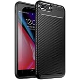 Spia Apple iPhone 8 Plus - 7 Plus ile uyumlu Kılıf Siyah Karbon Silikon Orijinal Esnek İnce Geliştirilmiş Dayanıklı Darbe Kar