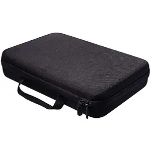 NEOHOOK Portable Carrying Case Bag for GoPro Camera and Gopro Accessories, Durable Travel Carry Protective Case Storage Bag for GoPro Hero 9/8/7/6/5/4/3 - Matt Black Large 13 Inches