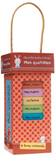 Mon quotidien : Les animaux familiers ; Les véhicules ; Les p'tites bêtes ; Miam, miam ; Mes habits ; La ferme ; Ma maison ; Mes jouets