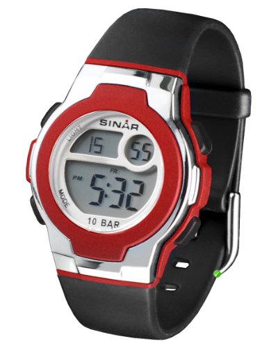 Sinar Armbanduhr - Jugenduhr digital - rot