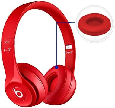 od19 Beats Solo 2.0/3.0 Memory Foam Replacement Earpads Ear Headphones Ear Cushion Ear Pad Foam Ear Pad (Red)