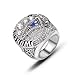 Produktbild G-J Rings Sports Fans Collection Champion Rings Herren-Gedenkringe High-End-Kollektionen Legierungsringe, Silber, 10