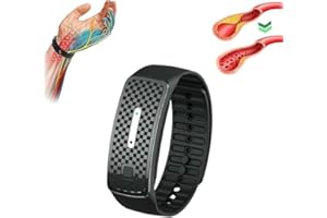 SOUMIEY JOSFIT Wristband, JOSFIT Ultrasonic Bracelets, JOSFIT Ultrasonic Fat Blasting and Detoxing Wristband, JOSFIT Lympunclog Titanium Unclog Wristband for Men and Women (Black)