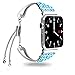 Produktbild WAOTIER für Apple Watch 38mm Armband für Apple Watch 40mm Armband Edelstahl Armband mit Kristall Diamant Deko für Apple Watch Series 4/3/2/1 Glitzer Armband Kompatibel für iWatch 38mm 40mm (Silber)