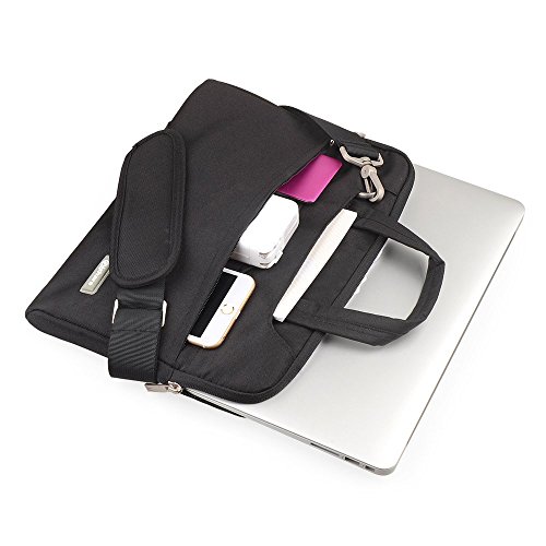 Qishare 11 6-12 Zoll Multifunktions-beweglicher d  nner heller Laptop-Schulter-Beutel-Aktenkoffer-Notizbuch-Computer-Taschen-Kasten Ultrabook Netbook 