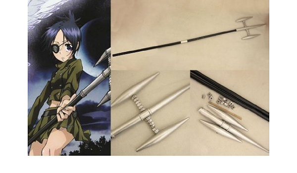 Dream2reality Cosplay Katekyo Hitman Reborn Rokudo Mukuro Chrome Dokuro Trident Mittel Gekohltem Stahll Schwert Amazon De Spielzeug