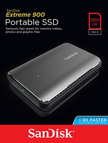SanDisk Extreme 900 960 GB Portable Solid State Drive up to 850 MB/s