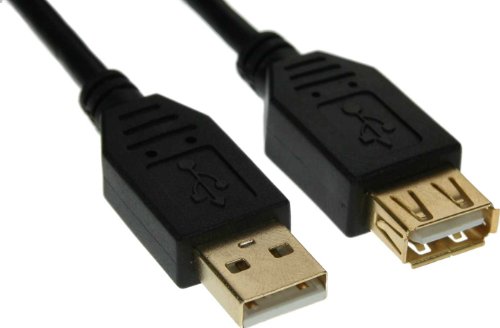 InLine 34603S USB 2.0 Verlängerungskabel (Stecker-auf-Buchse, Typ A, 3m) schwarz