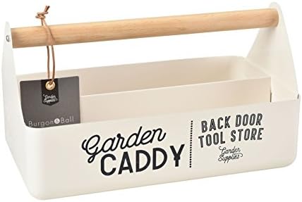 Burgon & BallGarden Caddy with Beech Wood Handle, Stone
