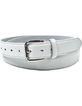 Ossi 30mm breit Leder gefüttert Herren Guertel 81cm - 152cm Taille Schwarz, Braun, Dunkelblau, Hellbraun und Chestnut