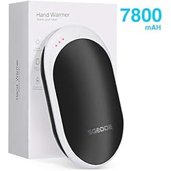 SGODDE Chauffe Mains Rechargeable USB, 7800mAh Batterie Externe Chaufferette Main Poche Chauffe Main Réchauffeur de Mains pour iphone, Samsung, ipad, Chauffe Mains Portable pour Hommes Femmes