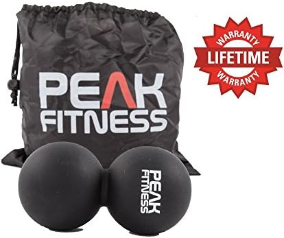 Great Value Double Lacrosse Peanut Ball Massager. For Sports Injuries, Spine and Muscle Strains. In Black or Orange. Myofascial Tension Release Mobility Therapy Set by Peak Fitness. Lifetime Guarantee.