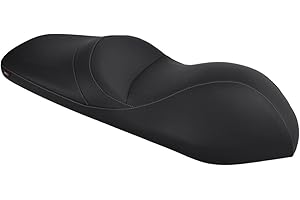 Moto Discovery Sitzbankbezug kompatibel mit Kymco Downtown 300 2009-2017 schwarz mit dunkelgrauen Nähten