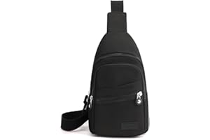 LAWALEISHE Sling Bag Chest Bag for Women Men,Anti Theft Crossbody Bags,Waterproof Shoulder Bags,One Strap Small Backpack Lightweight Small Rucksack for Sports Outdoor Travel
