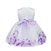 YiZYiF Petals Flower Girl Baby Sleeveless Wedding Formal Bridesmaid Party Princess Dress