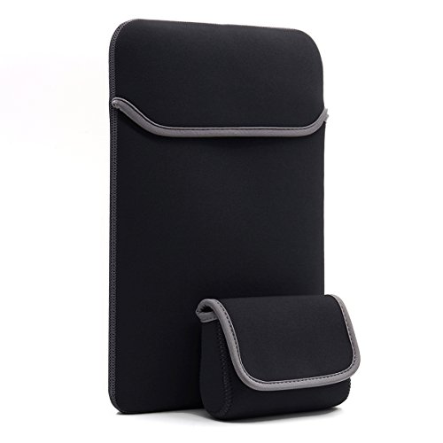 LENTION Wasserdicht Neopren Laptop Hülle für Notebook Computer 15-15.4 Zoll, Macbook Pro 15”, mit einem kleinen Aufbewahrungsfach (Dunkelgrau) - 4