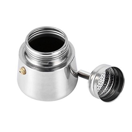 Cuperinox - Espresso Coffee Maker - Stainless Steel Coffee Machine - 10 Cups - Silver