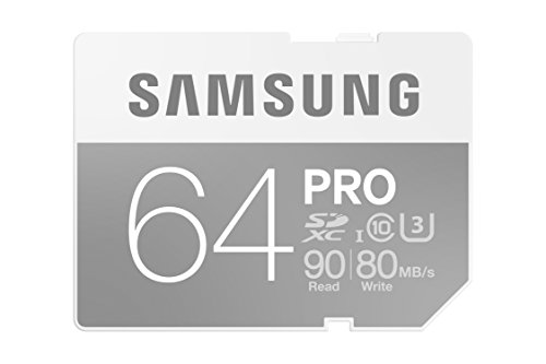 Samsung Speicherkarte SDXC 64GB PRO UHS-I Grade 1 Class 10 (bis zu 90MB/s lesen, bis zu 80MB/s schreiben)