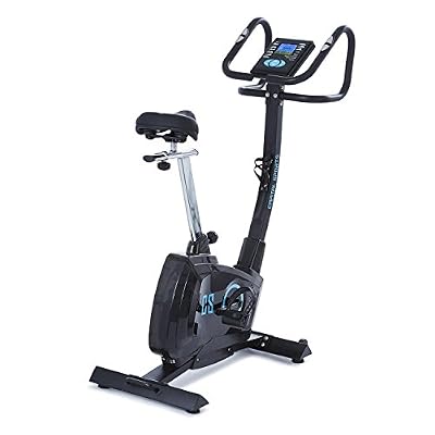 Capital Sports Durate X77 Vélo d'appartement 4 kg de masse d'inertie (ordinateur de bord avec mesure du pouls sur guidon, max. 100kg) - noir