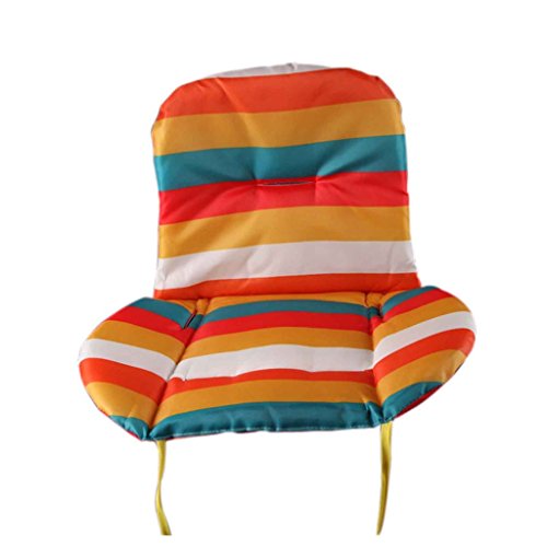 Gogogo 1X Baby Infant Support Cushion Rainbow Striped Liner Pad Mat for Car Seat Stroller Random Color